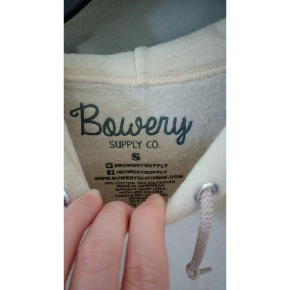 Bowery Supply Co Men’s Pullover Hoodie Sweatshirt Graphic Cactus Print Small - Picture 2 of 6